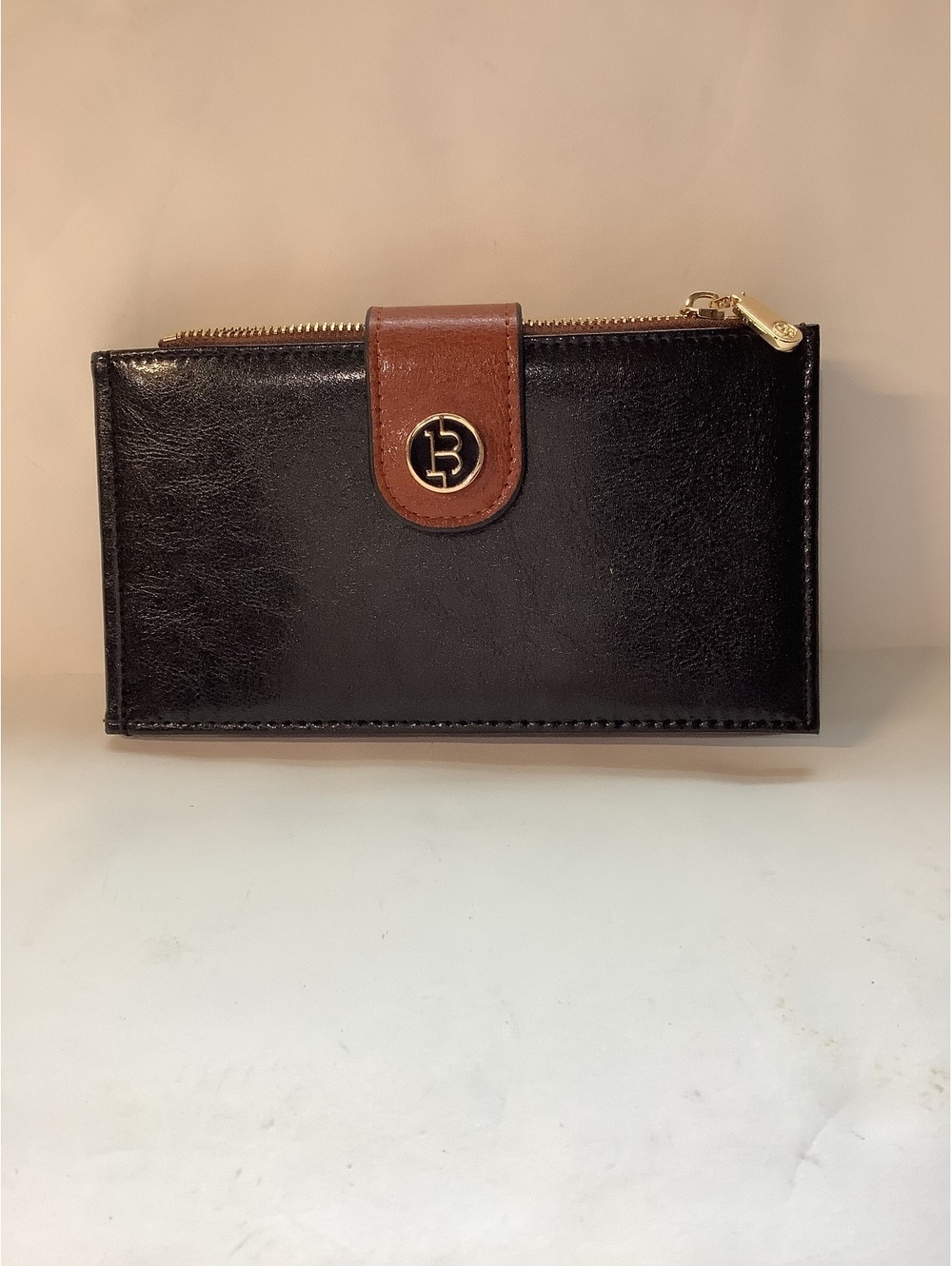 NEW Bostanten Women's Genuine Leather Wallet with Multiple Card  Zip Pocket